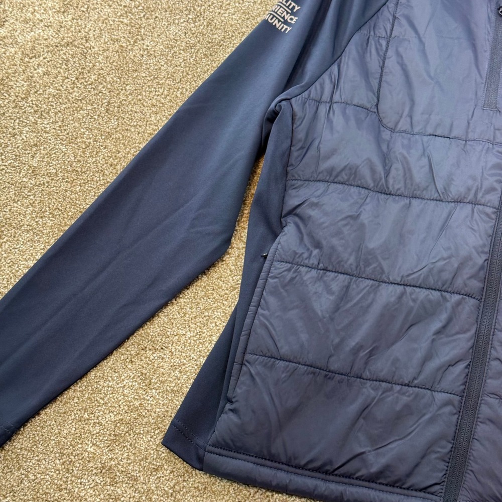 Refined Matter Men's Fresh Thyme Hybrid Quilted Jacket M Navy Blue Workwear - Picture 10 of 12